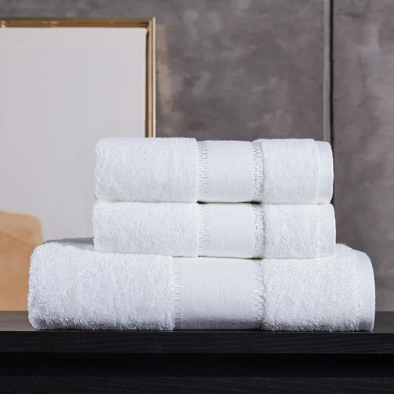 Luxury Hotel Embroidered Hand Towel 100% Cotton, Hotel Collection Hand Towels 100% Cotton White, Hotel Supplies Custom Logo Cotton