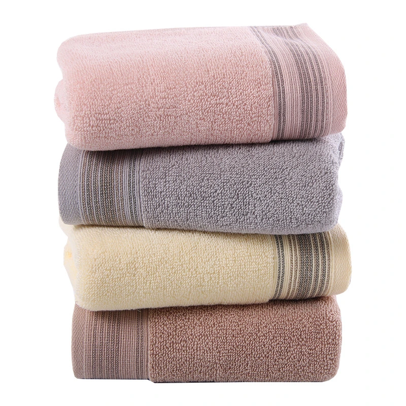 3PCS/Set Wholesale Absorbent Striped Bath Towels Gym Towel for Sport Face Hand Towel