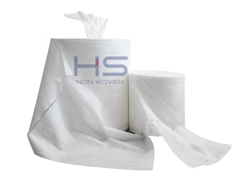 100%Polypropylene Non-Woven Cleaning Wipes Dry Wipes Roll for Wet Wipes