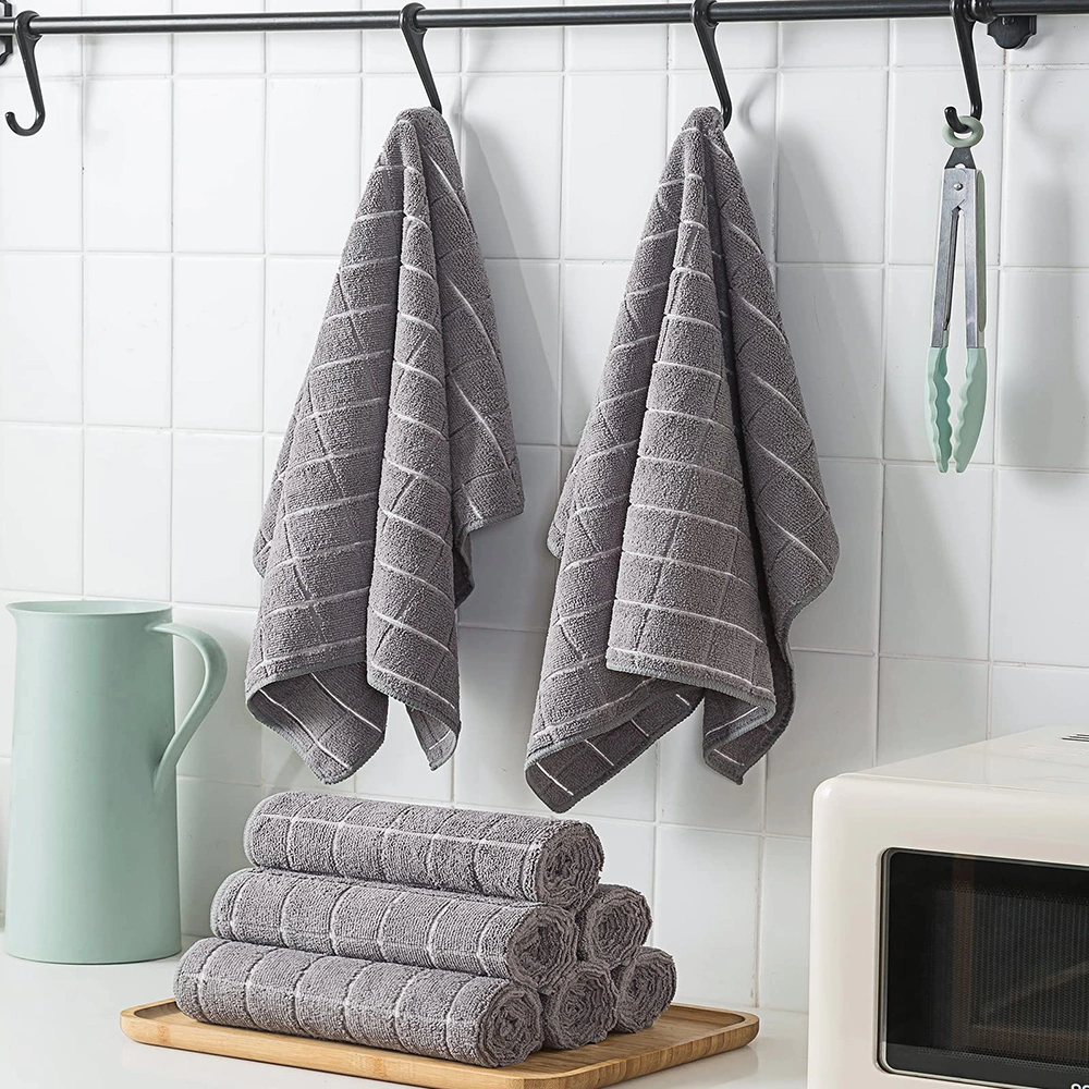 Microfiber Kitchen Towels Ultra Soft and Absorbent Dish Towels Microfiber Cleaning Cloth Microfiber Towel