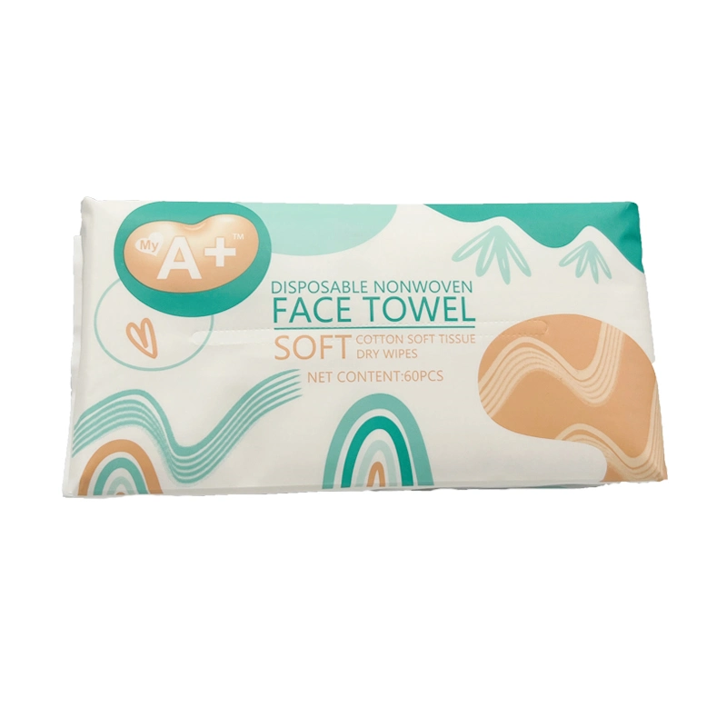 Spunlace Nonwoven Face Towel Paper Natural Cotton Facial Cleansing Tissue