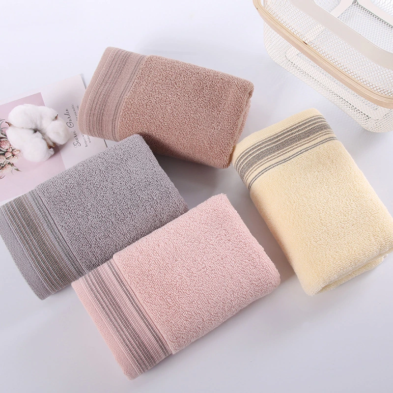 3PCS/Set Wholesale Absorbent Striped Bath Towels Gym Towel for Sport Face Hand Towel