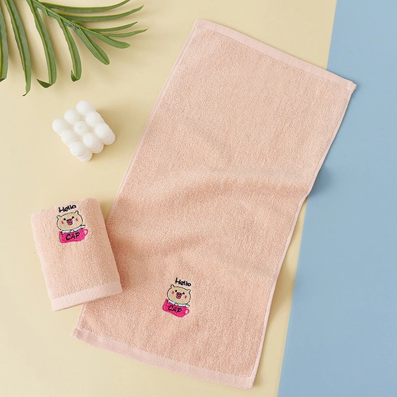 Face Towels Facial Wash Cloths Cotton Fabric Bath Towel Embroidery Logo Hand SPA Bath Towel