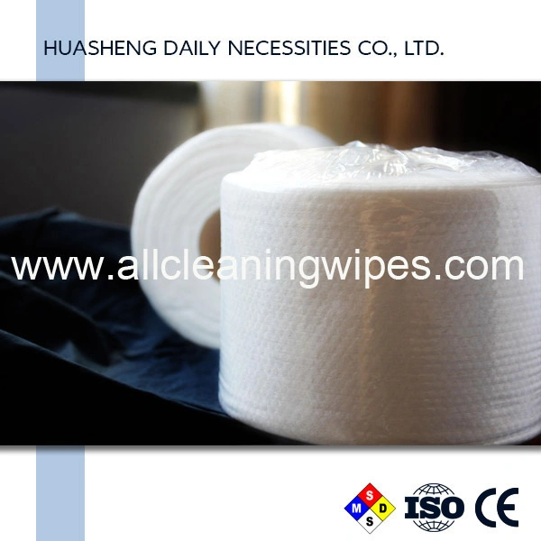 Biodegradable Cotton Towel Fabric Spunlace Nonwoven Soft Towel Roll
