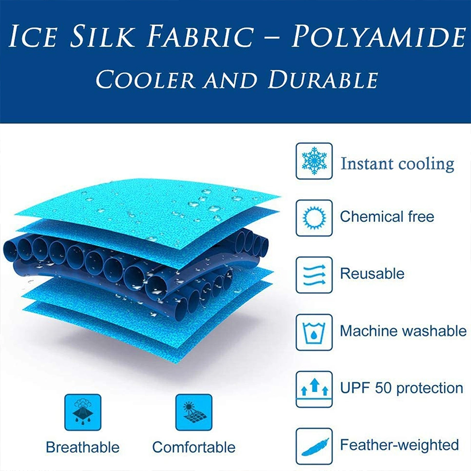 Ice Towel Cold Running Cheap Price Cooling for Face Chilly Towels Microfiber Ice Sublimated Mesh Sport Towel