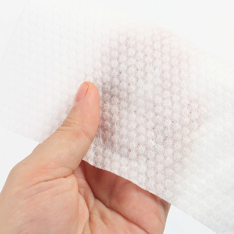 100% Cotton Fabric Dry and Wet Use Towel Eco-Friendly Soft Facial Cotton Tissue