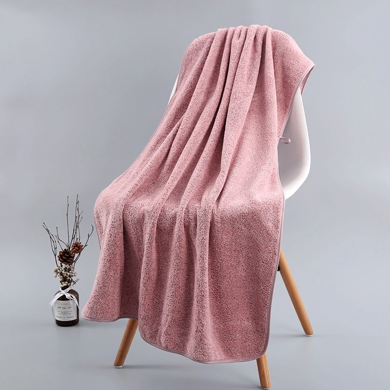 Wholesale Quick Dry Super Soft Skin Friendly Coral Fleece Thickened Adult Microfiber Bath Linens Towel