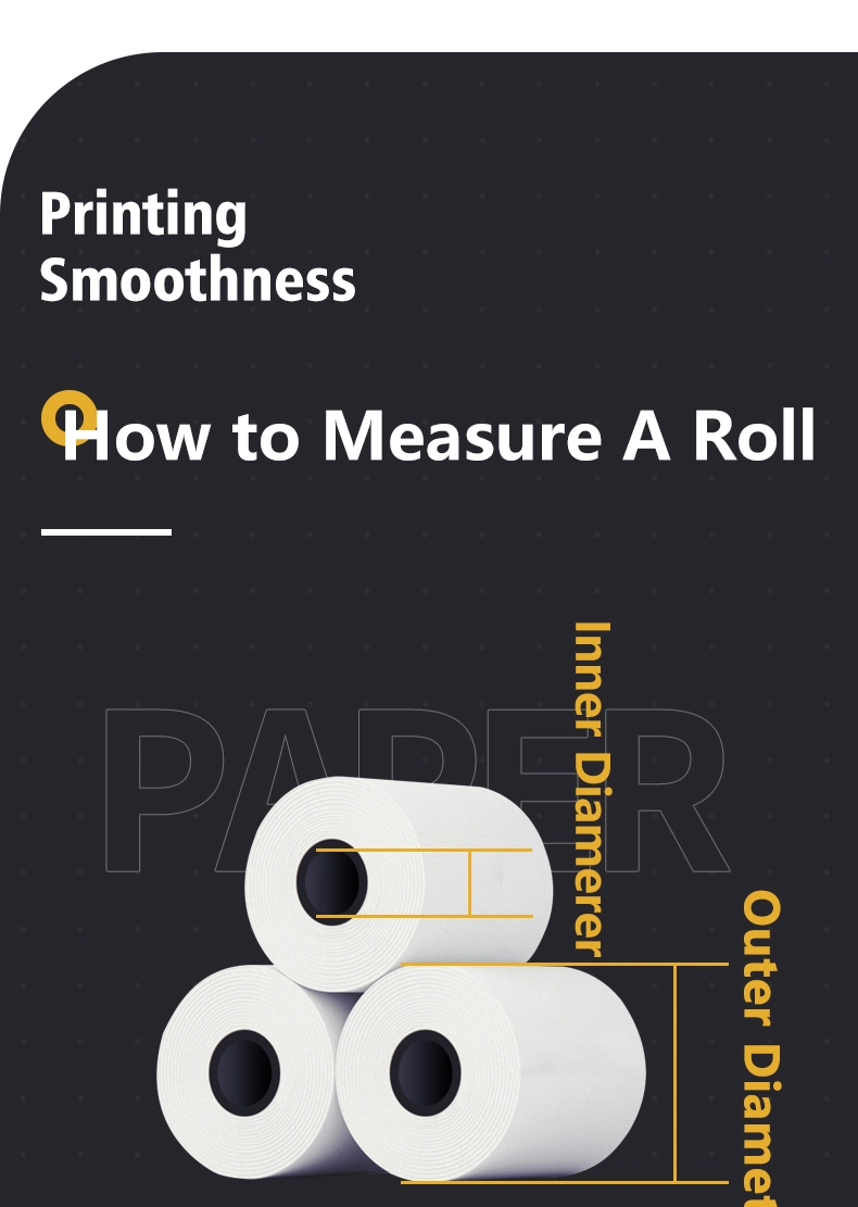 Multiple Sizes POS Thermal Paper Rolls Coreless