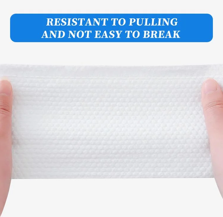 Factory OEM Disposable Non-Woven Face Towel Facial Cotton Tissue Dry and Wet Use Face Cleaning Towel