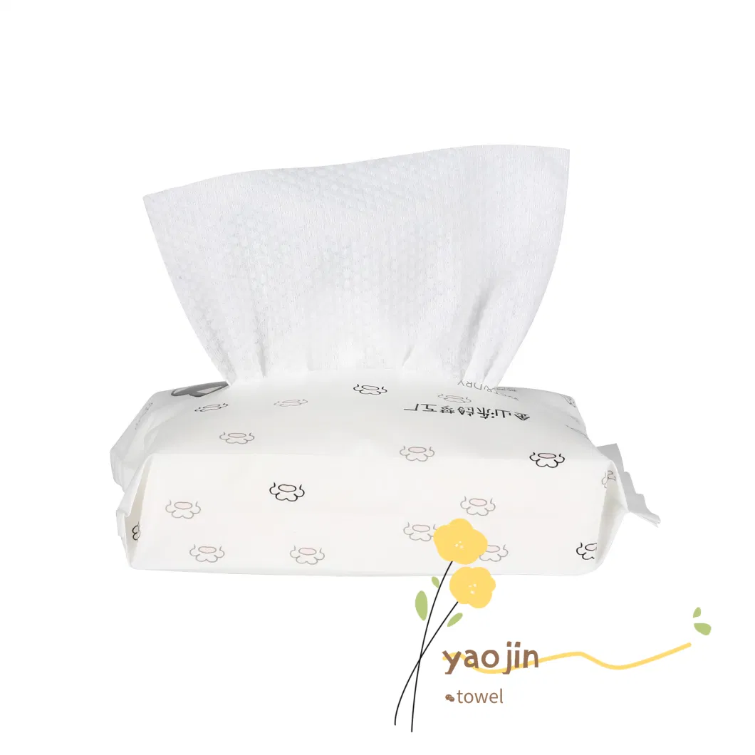 China Cotton Towel Rolls Disposable Cotton Non-Woven Cleansing Facial Tissue Towel Supplier