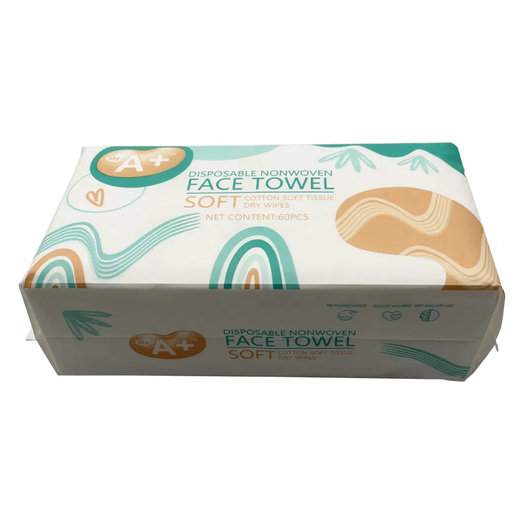 100% Cotton Facial Towel Makeup Cleaning Disposable Nonwoven Face Towel