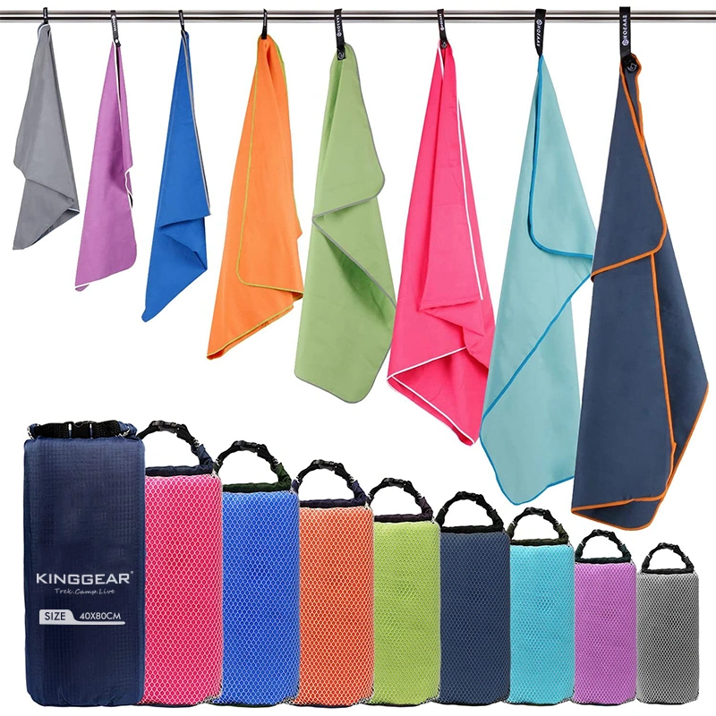Microfiber Camping Towels Quick Dry Beach Towel Compact Soft Lightweight Travel Sports Towel for Pool Gym Hiking