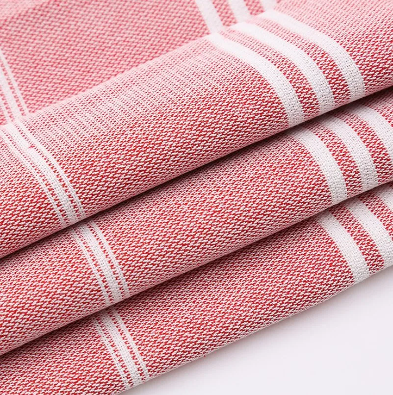 New Design Custom 100% Turkish Cotton Pink Beach Towels Wholesale Soft Quick Dry for Beach