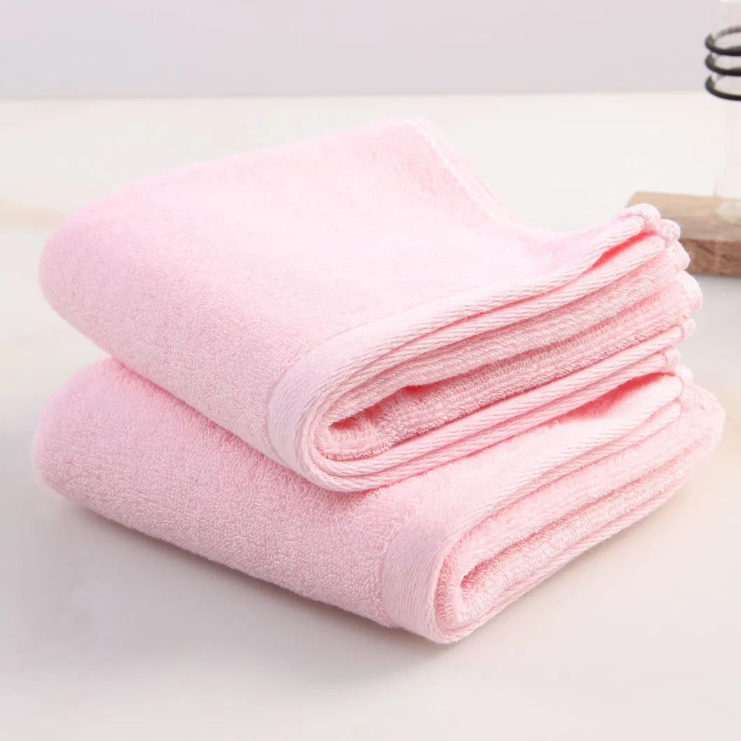 Face Towels Facial Wash Cloths Plain Design Can Embroider Logo 100% Cotton Hand Bath Cleaning Towels