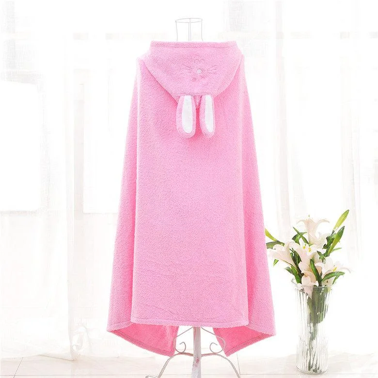 Super Cute Bath Towel for Children Ultra Soft Hooded Towel