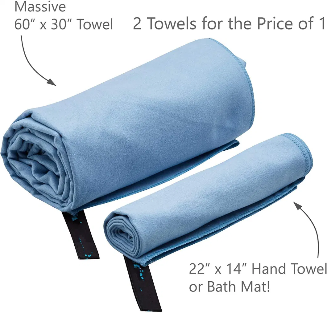 Ultra-Soft Lint-Free and Quick-Drying Microfiber Sports Towel for Gym and Traveling