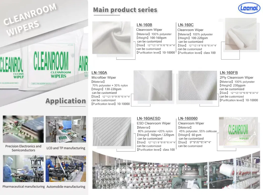 Ln-1602001 High Quality Industrial Wipes/Dust-Free Industrial Paper Wipes Roll