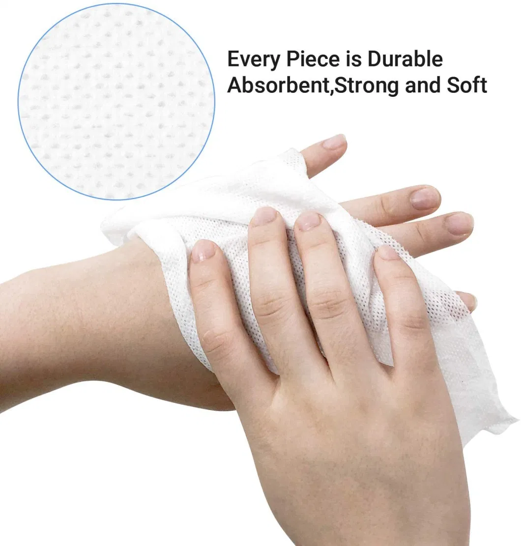 Source Factory Custom White Spunlaced Non Woven Disposable Hair Towels for Beauty Salon Bulk