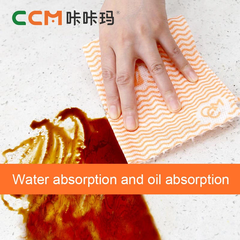Dry and Wet Dual-Purpose Dishcloth Kitchen Non-Woven Cloth Household Cleaning Disposable Absorbent Cloth