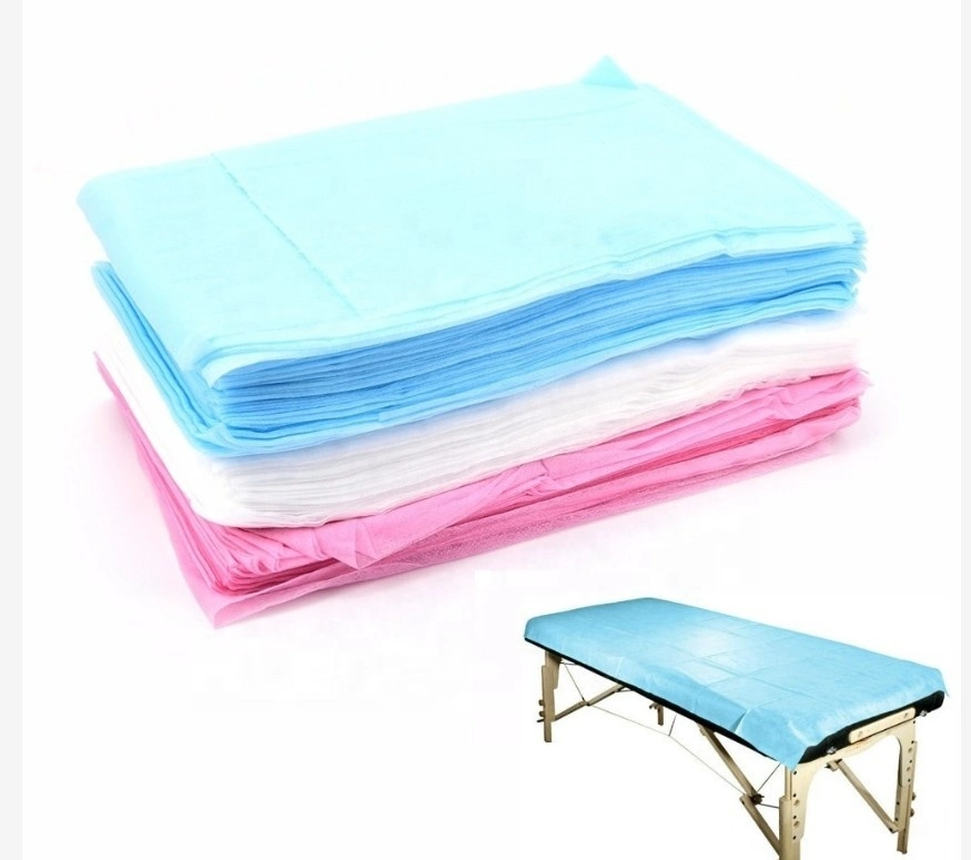 Disposable Non Woven Fabric PP/SMS/CPE Bed Cover Bed Sheet Roll with Factory Price