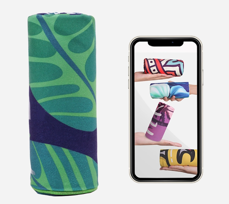 Custom Logo Design Festive Gifts Oversized Colorful Pattern Plush Large Thick Microfiber Pool Beach Bath Towel