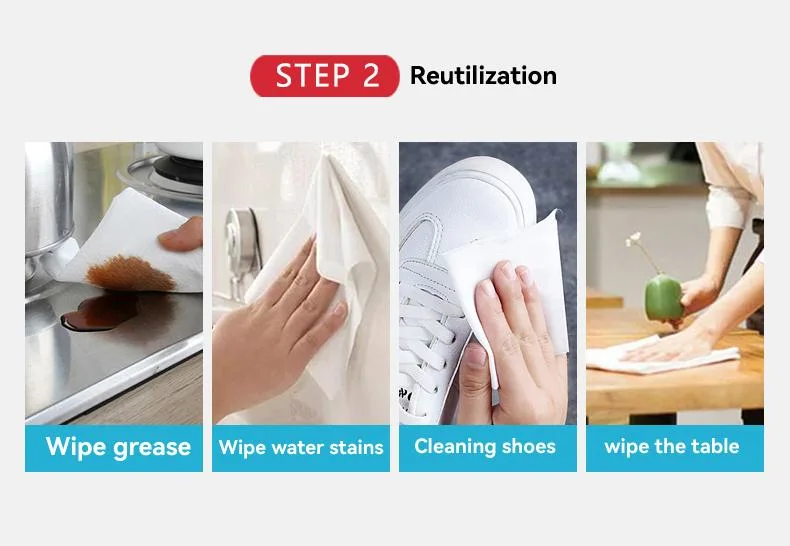 Magic Non Woven Compressed Facial Single Use Coin Towel Disposable White Textile Face Towel