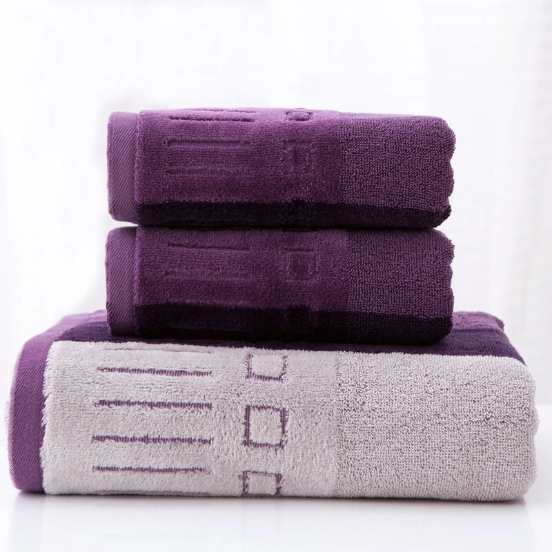 Large Thick Cotton Bath Towel Color Bars Bathroom Face Shower Towels for Adults