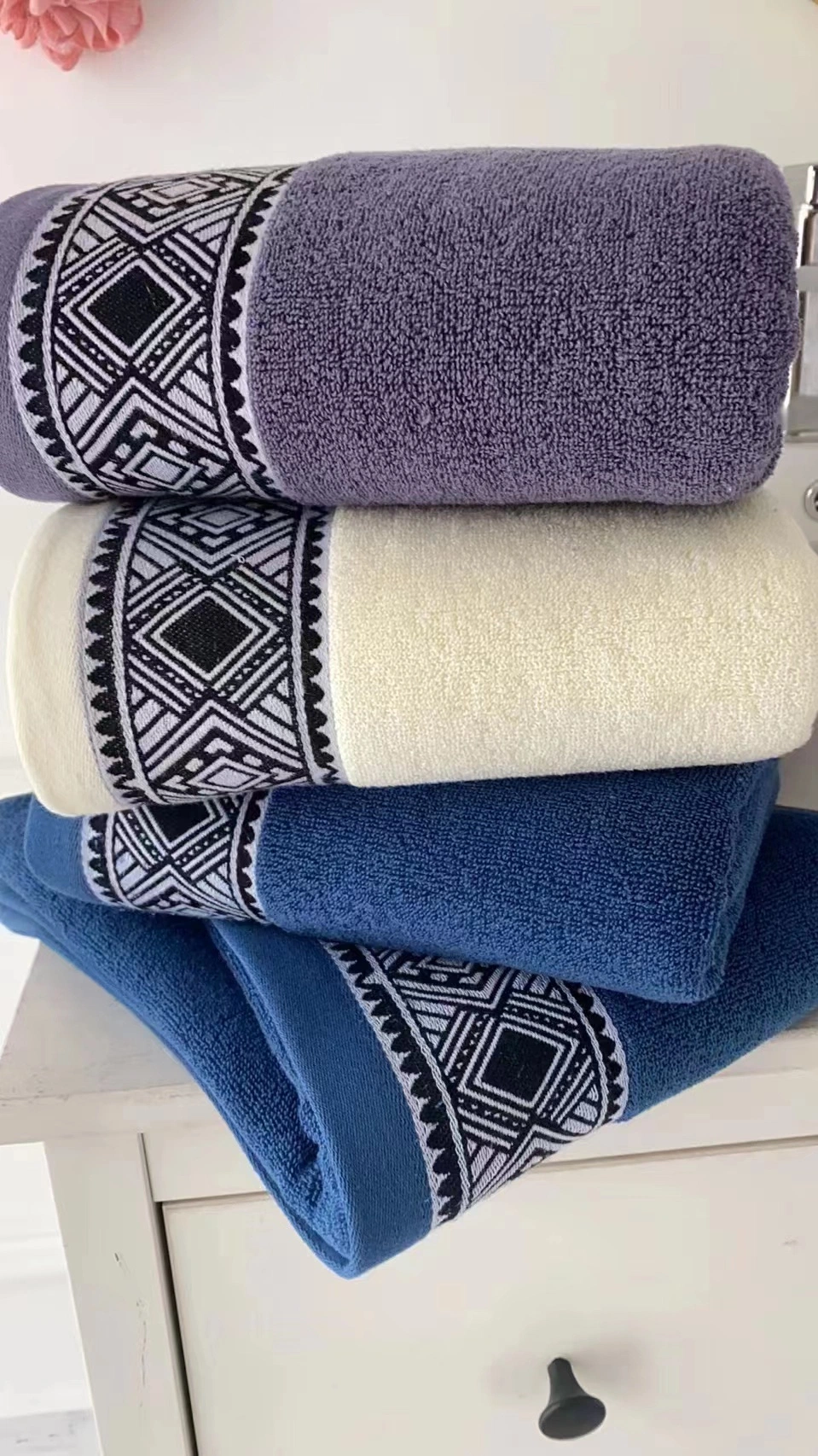 Embroidery Towels Bath 100% Cotton Luxury Hotel Bath Towels Hand Towel Bath Towel Hand Towel Set Plain Terry 100% Cotton Sports Towel