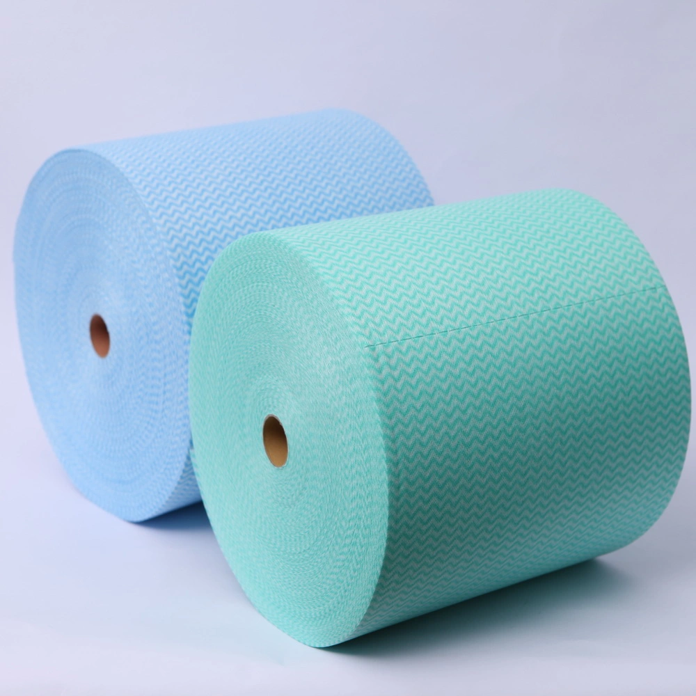 Cleaning Cloth Disposable Spunlace Non Woven Roll for Industrial or Commercial Usage Wipes