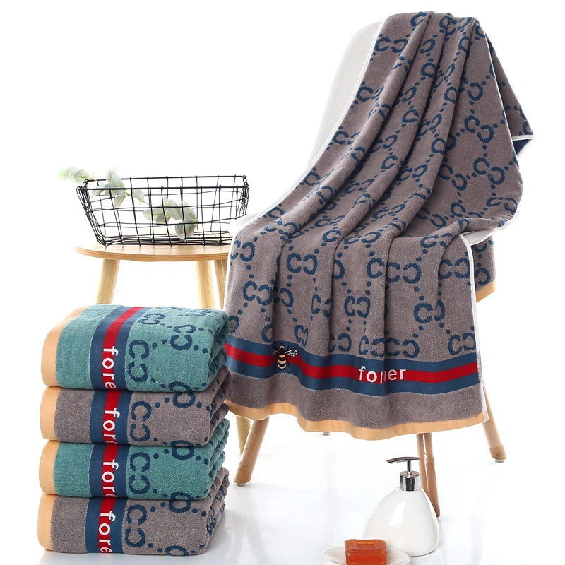 Wholesale Thick Beach Towels Bath Towels Cotton Custom Print Large