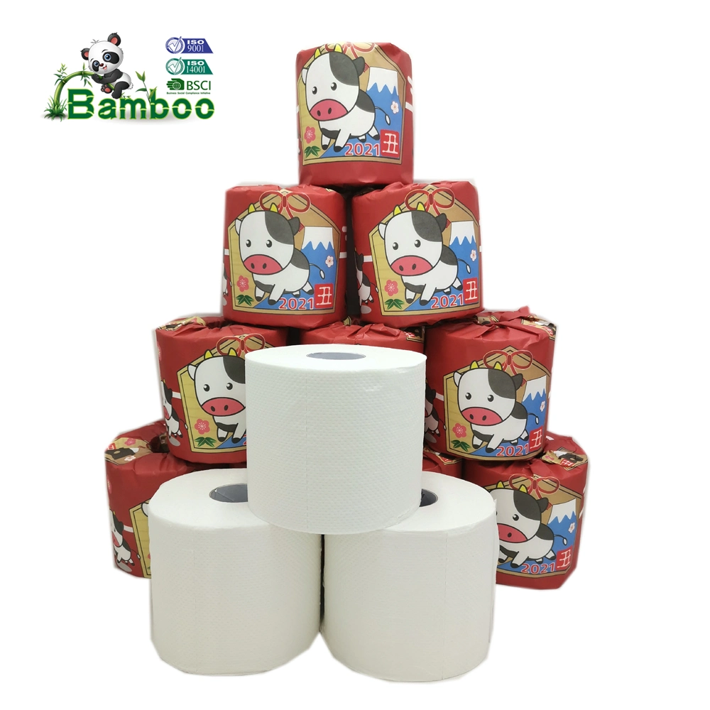 Hot Sale China Bamboo Manufacture Best Biodegradable Toilet Paper Coreless Roll