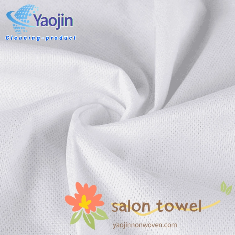 Custom White Disposable Beauty Salon Towels Biodegradable for Cleaning Face Facial Hand Hair Foot Nail Body Pedicure