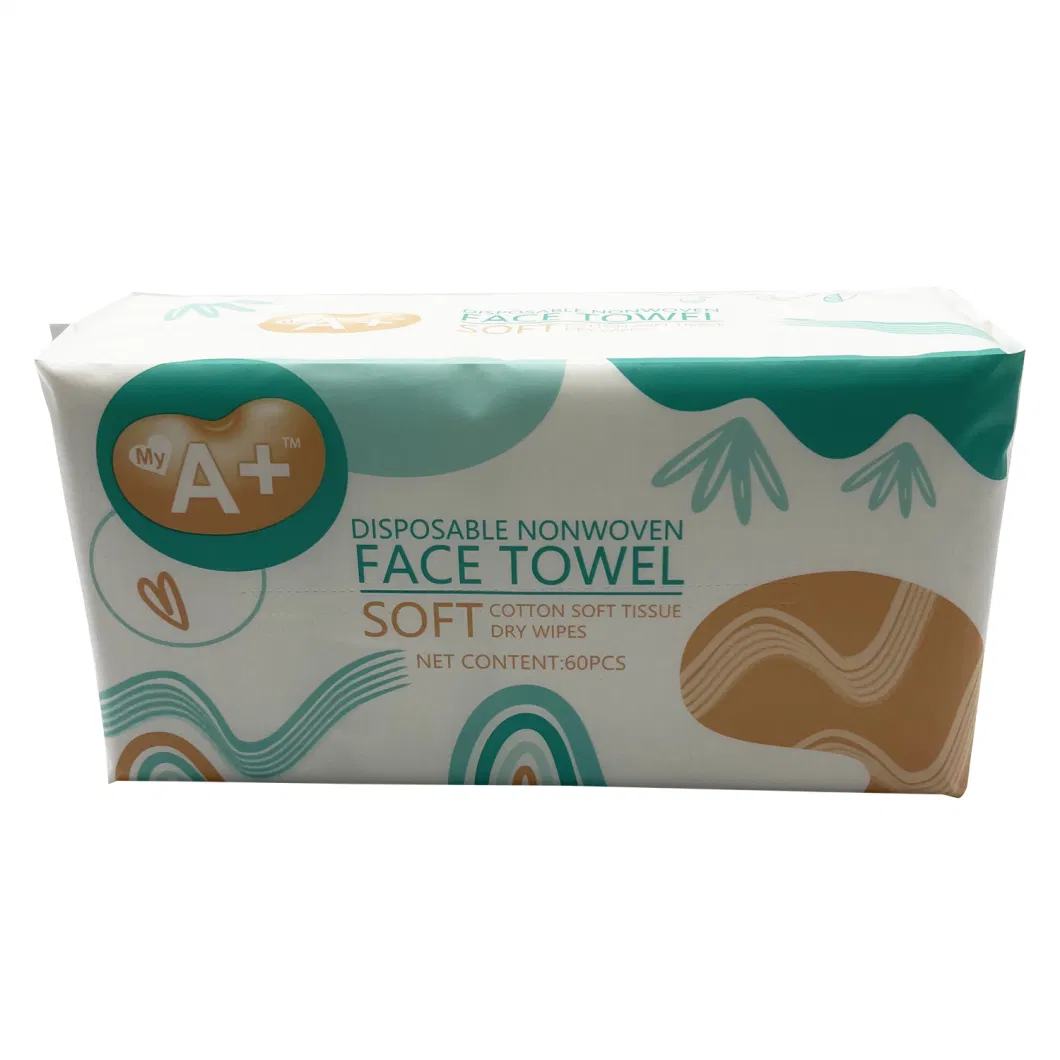 100% Cotton Facial Towel Makeup Cleaning Disposable Nonwoven Face Towel