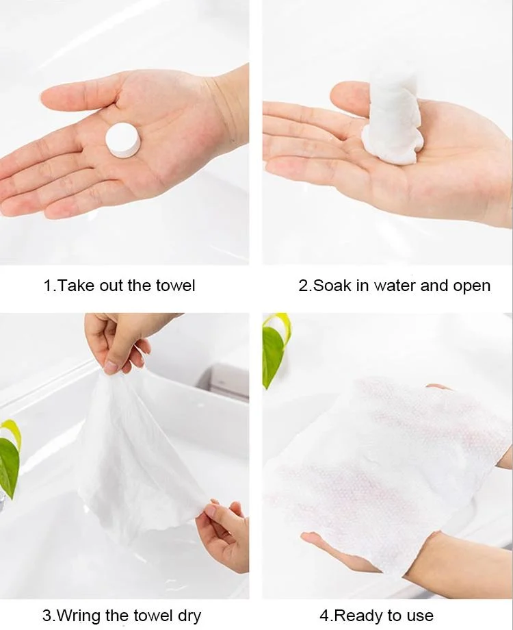 Compression Face Towel New Design Disposable Magic Compressed Small Size Cotton Face Tissue Towel