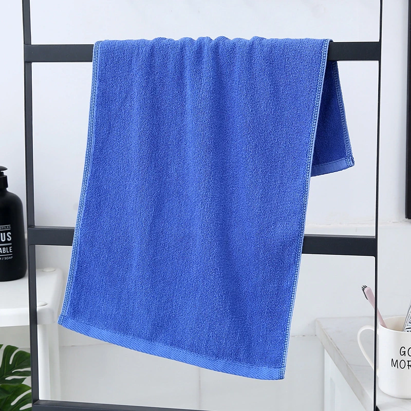 White Cotton Bath Towel Hotel Salon Customize Colors Plain Thick Absorbent Cotton Face Towel