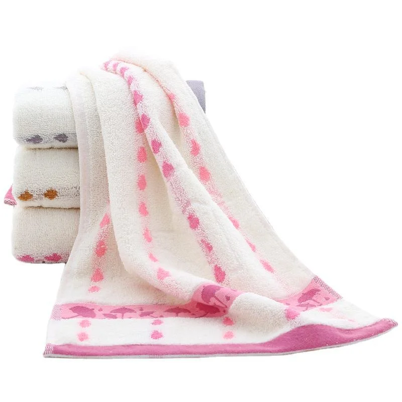 China Fast Delivery Disposable Washcloth Cotton Towel Quick Dry Eco-Friendly Jacquard Face Towel