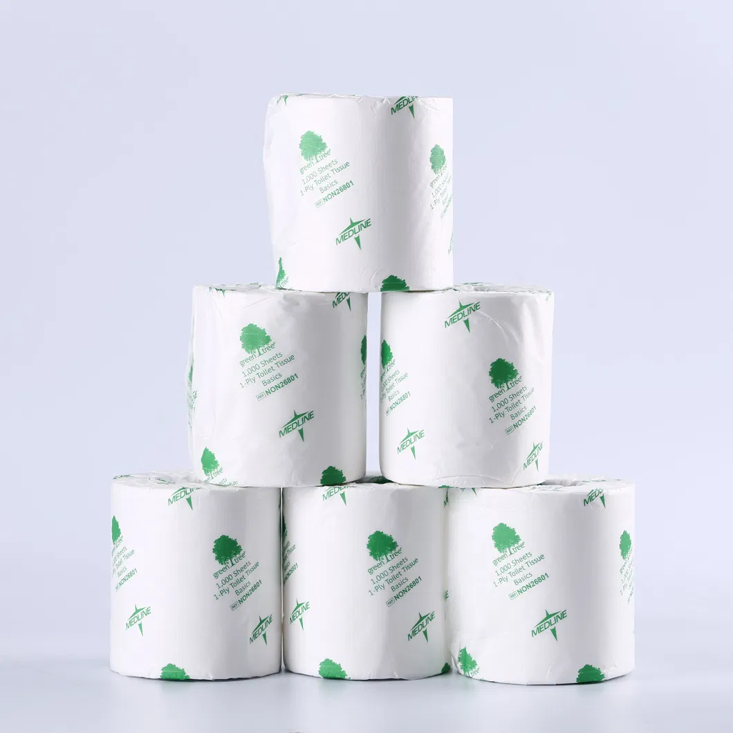 Customized Hotel Virgin Pulp Coreless Bulk Sale Toilet Paper Tissue Roll