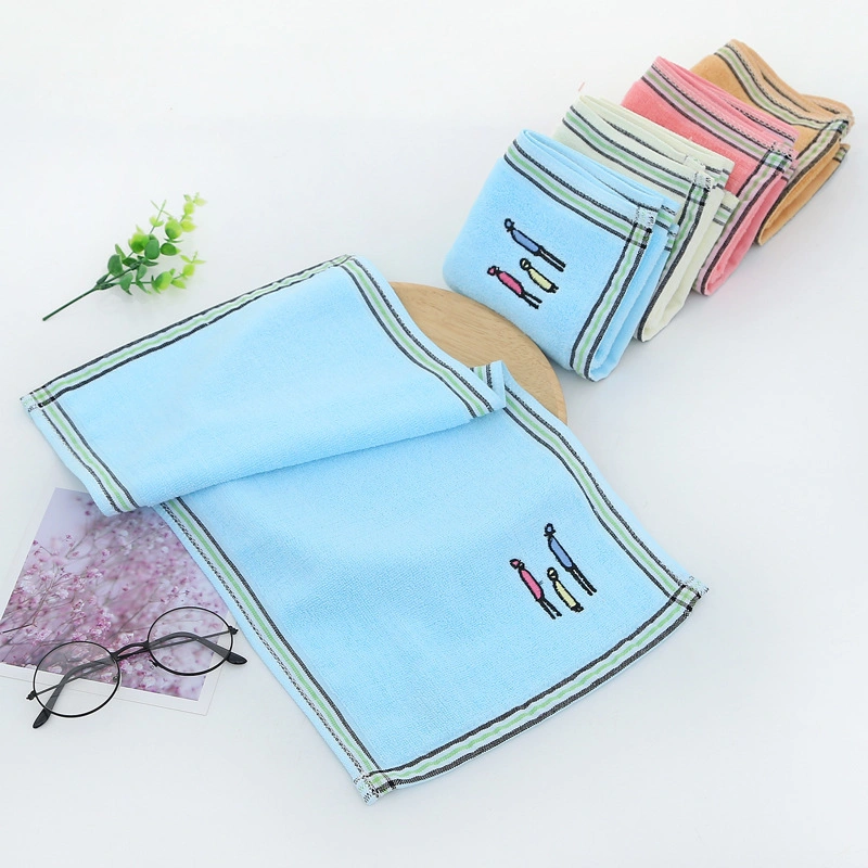 Untwisted Children&prime; S Towel Pure Cotton Gauze Cute Cartoon Kindergarten Household Small Baby Face Towel