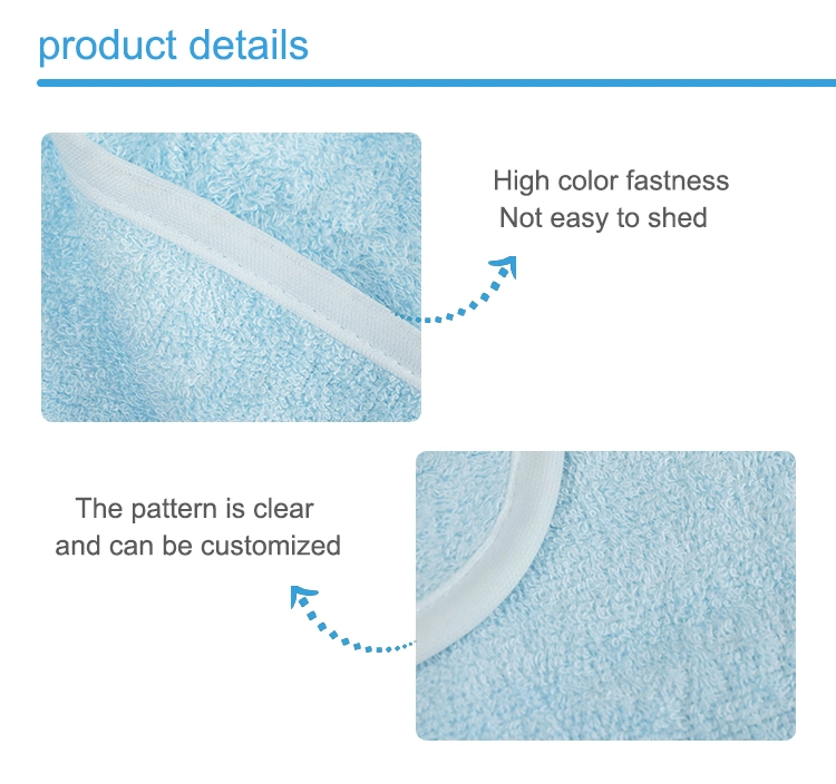 No Fluorescent Agent Healthy and Comfortable Organic Bamboo Cotton Face Towel Baby
