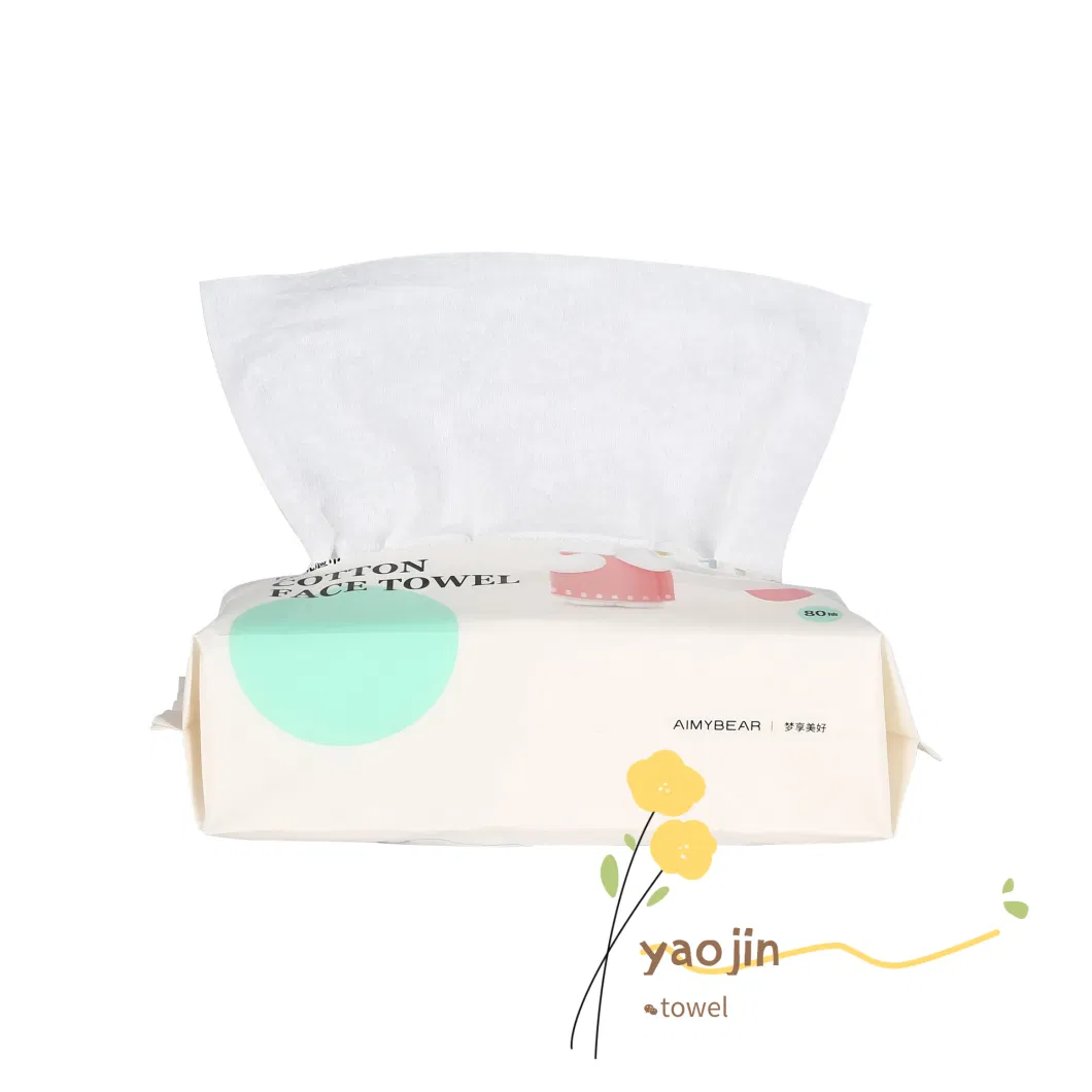 China Disposable Facial Towels Cotton Dry&Wet Dual Use Tissue Supplier