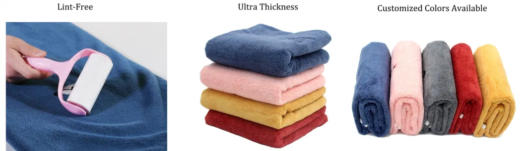 Coral Fleece Washcloth Multipurpose Use as Bath, SPA, Facial, Fingertip Towel