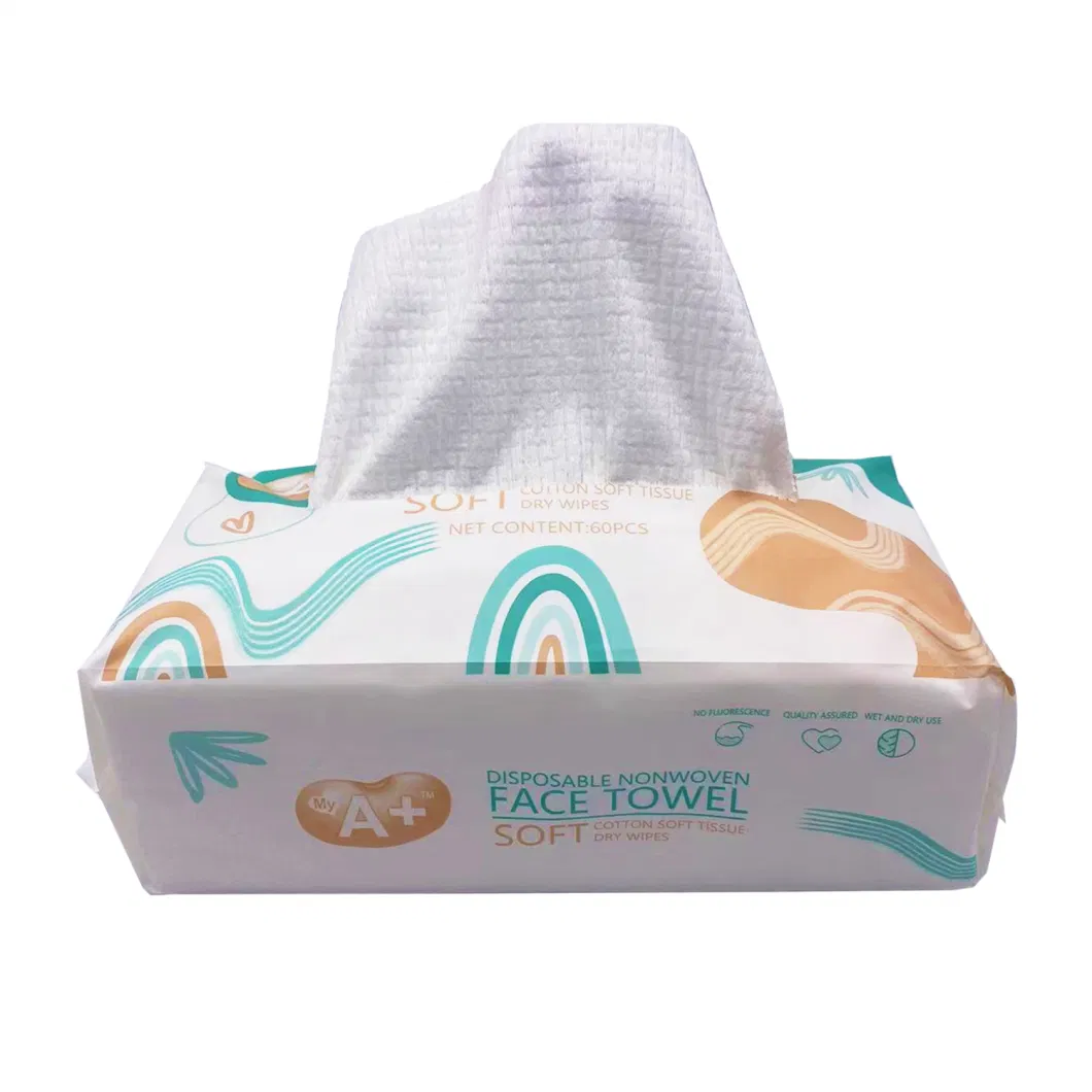 Disposable Cotton Non-Woven Face Towel Home Use Facial Cleaning Towel