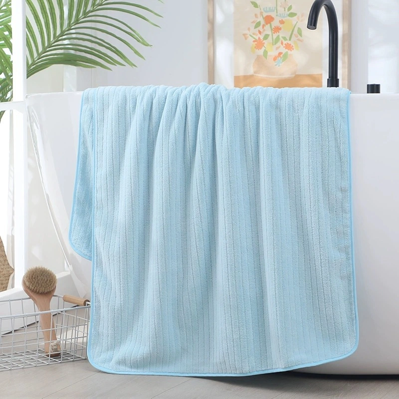 Smooth Pure Cotton Absorbent Quick Drying Heavy Bath Towel