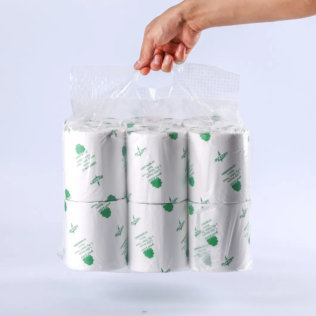 Customized Hotel Virgin Pulp Coreless Bulk Sale Toilet Paper Tissue Roll