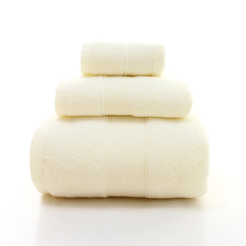 Supplier Luxury OEM Wholesale Bath Towel Hand Towel Set Plain Terry 100% Cotton Sports Towel Various Usage Hotel Face Towel