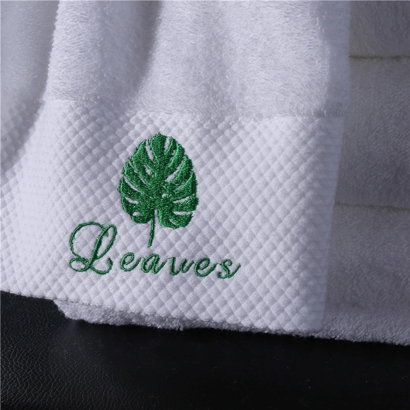 First Choice Terry Hotel Face Towel, Wholesale Hotel Face Hand Bath Beach Towels, Woven Pure White Double-Faced Terry Towel Hotel