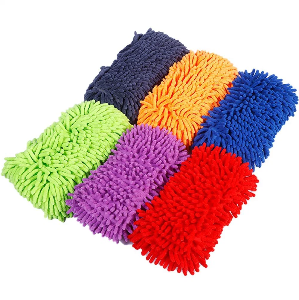Non-Scratch Wash Mitt Microfibers for Cleaner Cars, Great for Everyday Cleaning - Automobile Cleaning Sponges Microfiber Car Wash Sponge