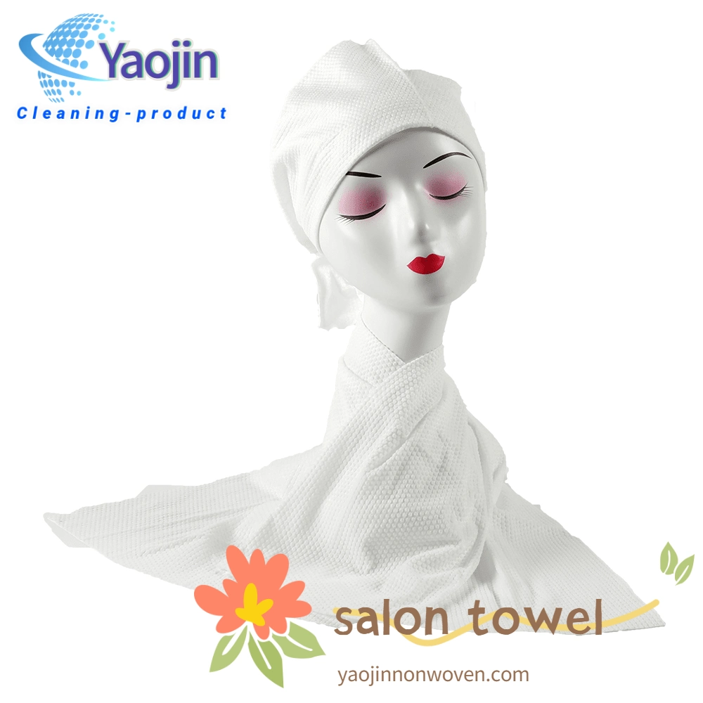 Custom White Disposable Beauty Salon Towels Biodegradable for Cleaning Face Facial Hand Hair Foot Nail Body Pedicure