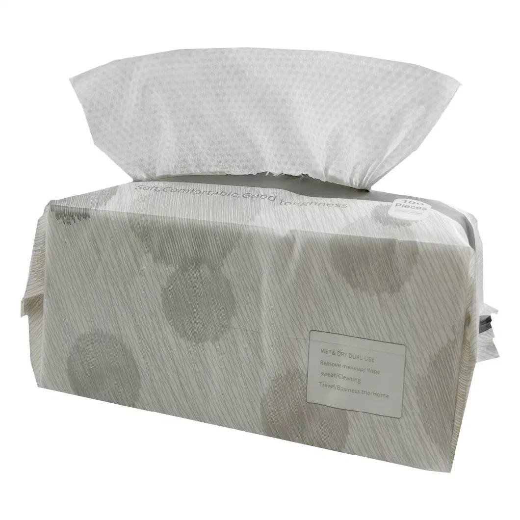 Disposable Cotton Non-Woven Face Towel, Disposable Dry Wipes Soft Facial Cleaning Wipes