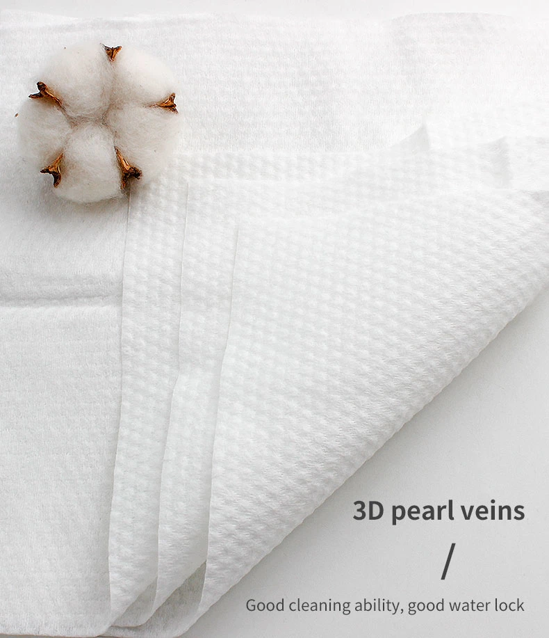 Multiuse 100% Organic Cotton Good Quality Eco-Friendly Disposable Face Towel for Sensitive Skin